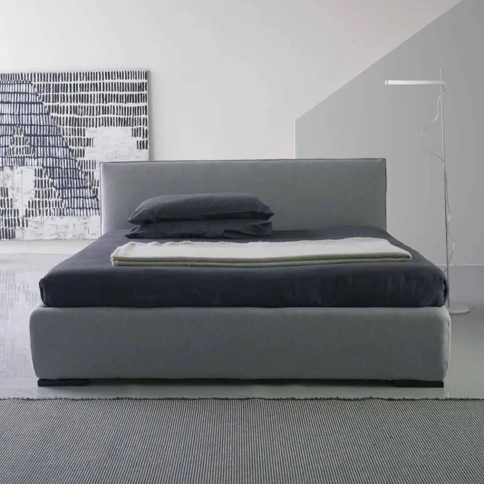 Modern double bed, without storage, Gaya New by Bolzan Viadurini