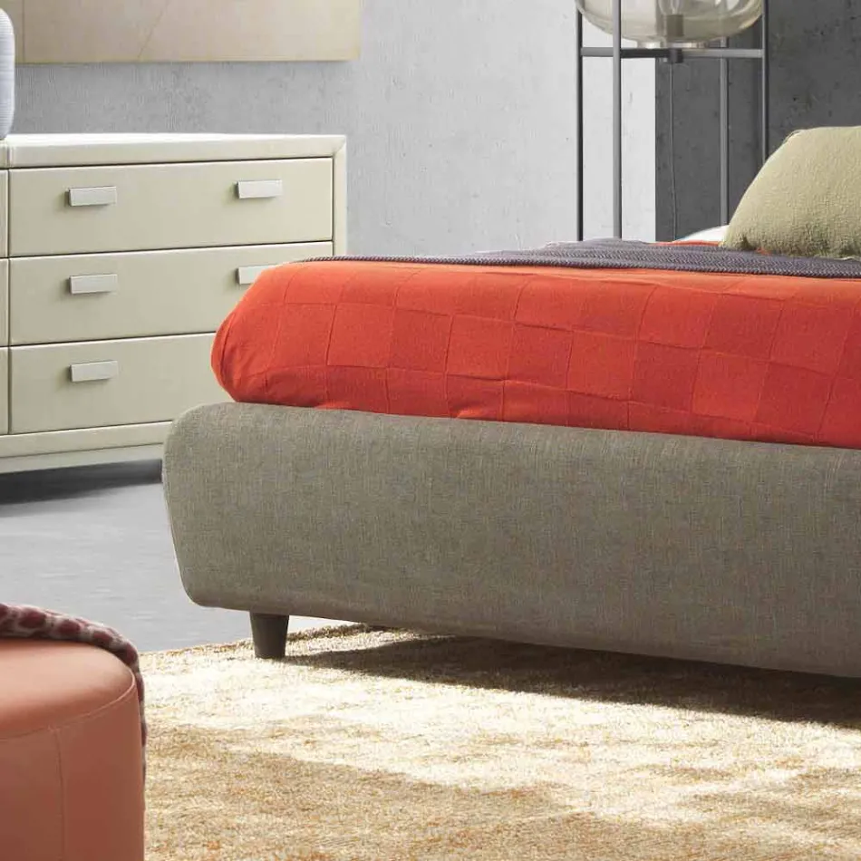 Modern double bed, without storage, Kate by Bolzan Viadurini