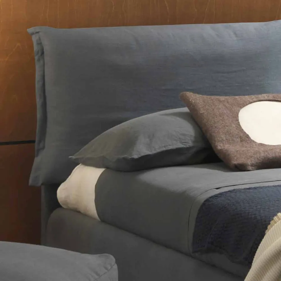 Double bed without box, contemporary design, Iorca by Bolzan Viadurini