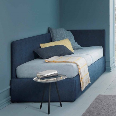 Single corner bed, with Line4 Bolzan headboard and side panel Viadurini