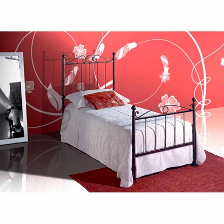 Single Bed in Wrought Iron Faun Viadurini
