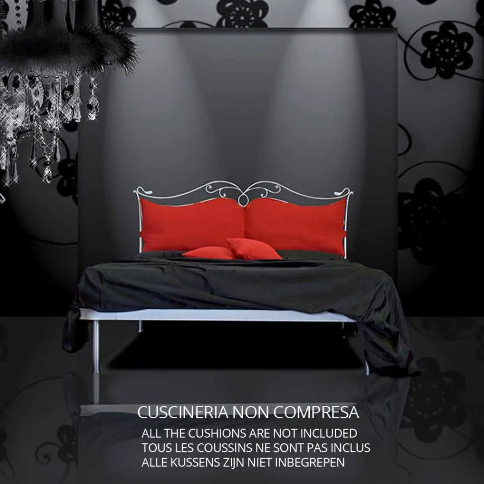 Single Bed in Wrought Iron Febo Viadurini