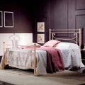 Italian wrought iron small double bed Claudia, classic design