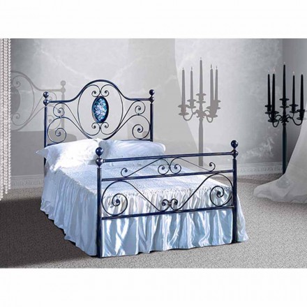 A bed and a Half Square Wrought Iron Altea Viadurini