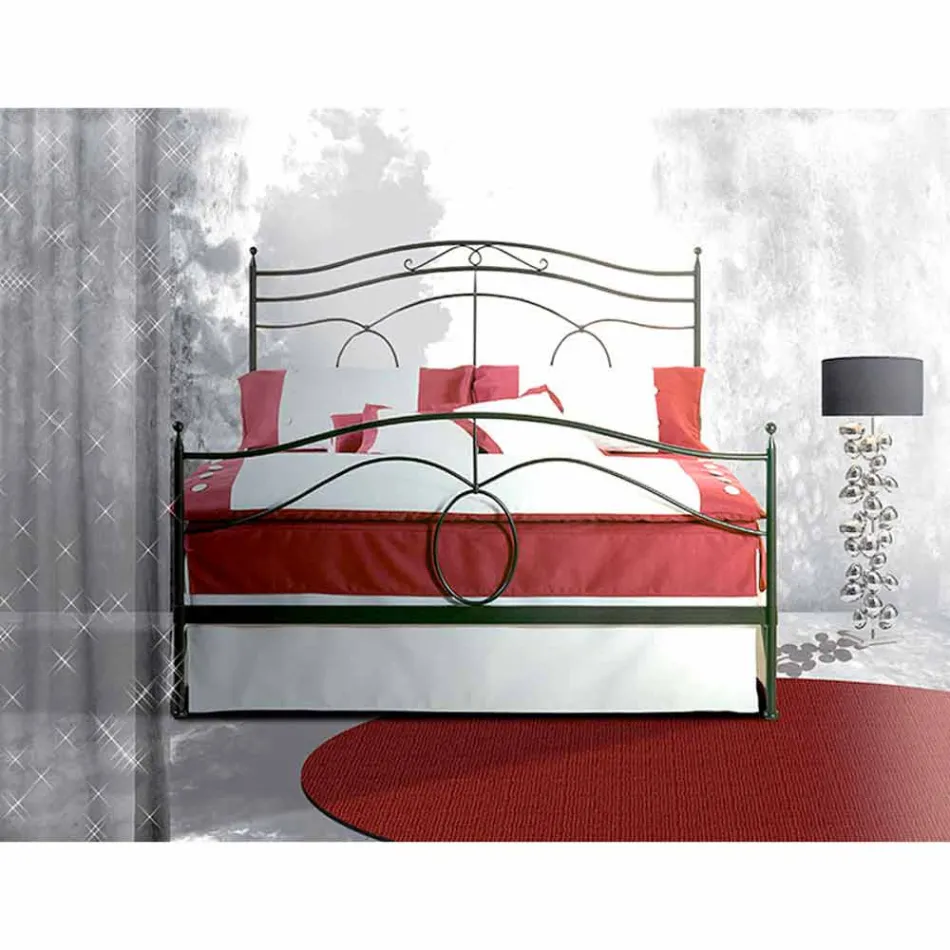 A bed and a Half Square Wrought Iron Cassiopeia Viadurini