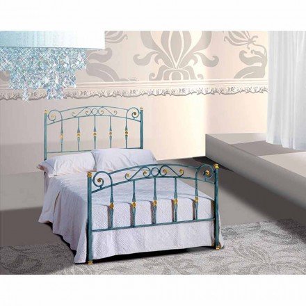 A bed and a Half Square Wrought Iron Diamond Viadurini