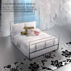 A bed and a Half Square Wrought Iron Pan Viadurini