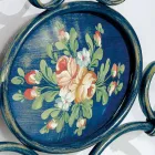 Bed queen size wrought iron crushed Gloria Design Viadurini