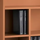 Designer Wall Bookcase in Melamine in Various Colors Made in Italy - Kea Viadurini
