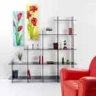 Smoke wall book Sfera3 L180 x H180 x P30 cm, made in Italy Viadurini