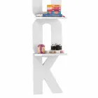 Wall bookcase with a handmade design in Italy 3 Nicla shelves Viadurini