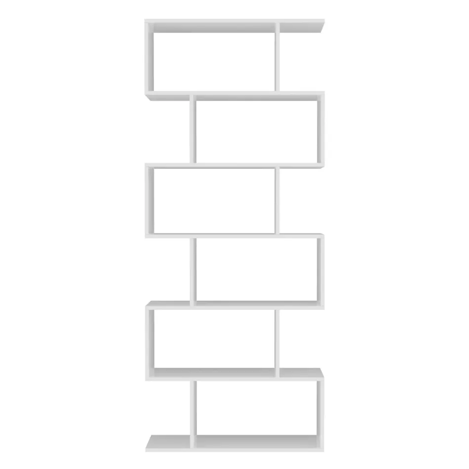 Vertical Design Wall Bookcase Living Room in Wood 3 Finishes - Minetta Viadurini