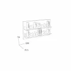 Library to Hang Skyline 130x70 Mabele Viadurini