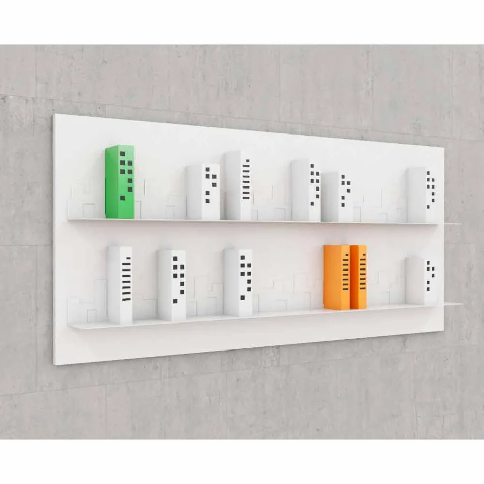 Library to Hang Skyline 186x86 Mabele Viadurini