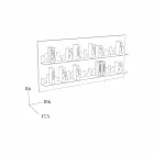 Library to Hang Skyline 186x86 Mabele Viadurini