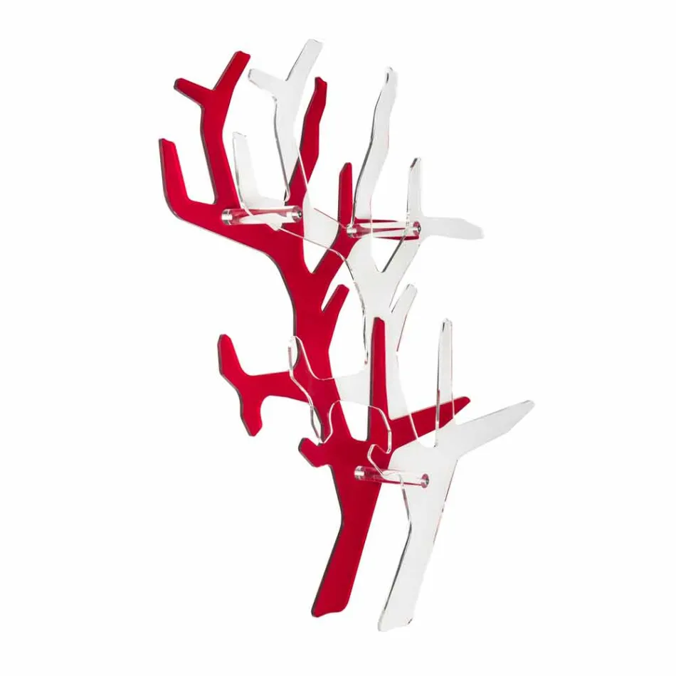 Contemporary red design wallcover for Carol, made in Italy Viadurini