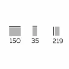 Design Floor Bookshelf in Wood with Stoneware Tops Made in Italy - Aspide Viadurini