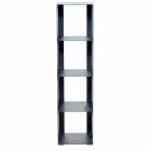 Modern Floor Bookcase Iron Black, Red, White or Gray Made in Italy - Pls Viadurini