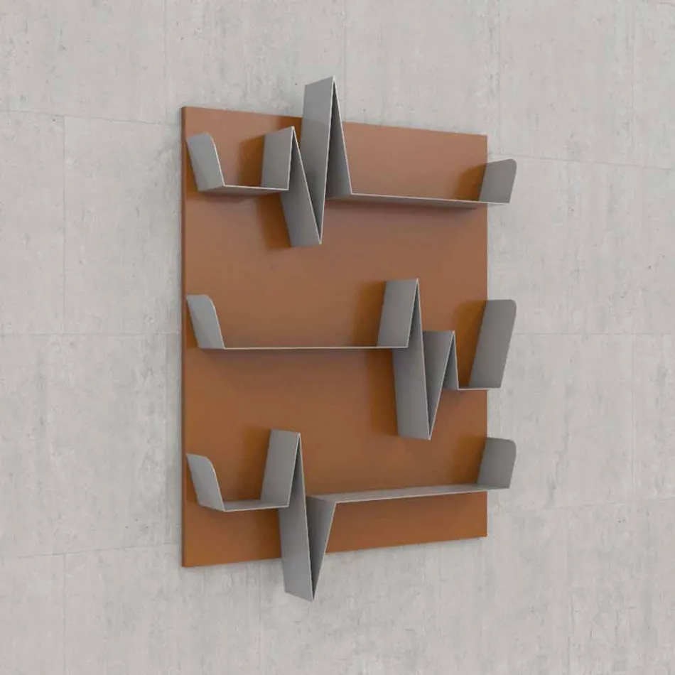 Library Design Battikuore 90x127 (3 shelves) Mabele Viadurini