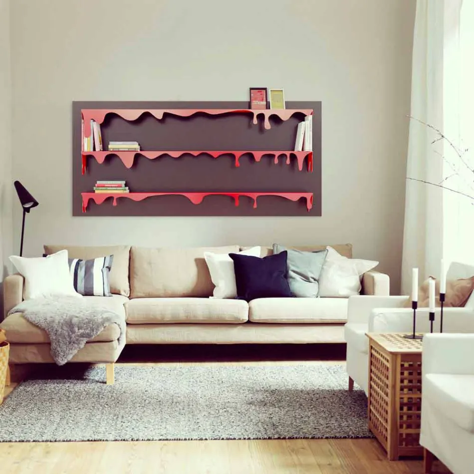 Library Design Kolata 186x86 (3 shelves) Mabele Viadurini