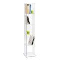 Freestanding Column Bookcase in Transparent Acrylic Crystal - Corrige