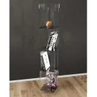 Freestanding Bookcase in Transparent or Smoked Acrylic Crystal - Icaria Viadurini
