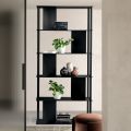 Filiberta Vertical Bookcase Made of Painted Metal Made in Italy