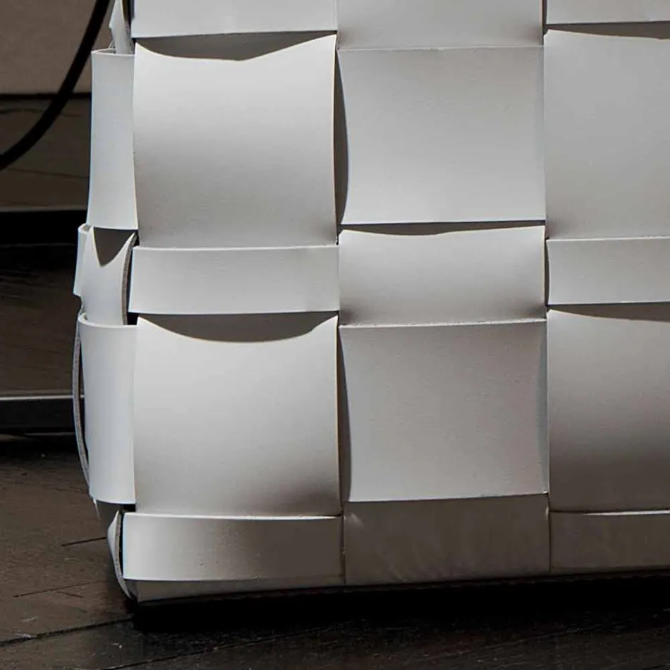 Lory design wall-mounted leather magazine rack, made in Italy Viadurini