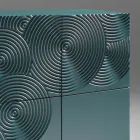 5-Door Sideboard in Lacquered MDF with Hand-Engraved and Finished Decoration - Crab Viadurini