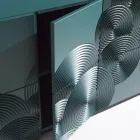 5-Door Sideboard in Lacquered MDF with Hand-Engraved and Finished Decoration - Crab Viadurini