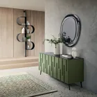 Sideboard with 3 Push-Pull Doors in MDF Made in Italy - Fabrizia Viadurini