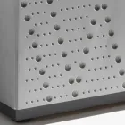 Sideboard with 3 Doors and 3 Internal Shelves, Foundry Aluminum Decoration - Scorpion Viadurini