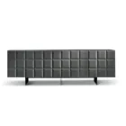 Indoor Sideboard with 4 Checkered Doors Made in Italy - Elisabetta Viadurini