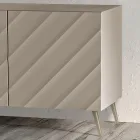 Living Room Sideboard with 3 MDF Doors Available in Various Finishes - Elettra Viadurini