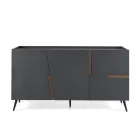 Living Room Sideboard with 3 Doors in Lacquered MDF Made in Italy - Elena Viadurini