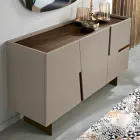 Living Room Sideboard with 3 Doors in Lacquered MDF Made in Italy - Elena Viadurini
