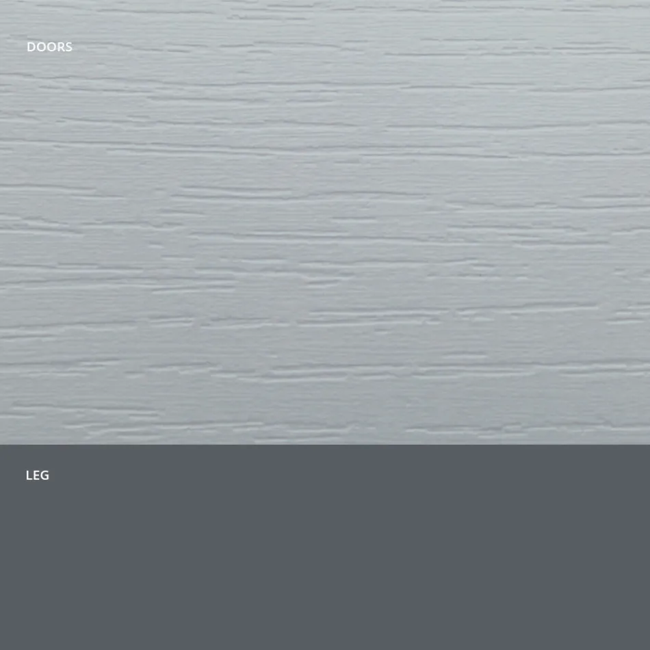 Living Room Sideboard in Matt Wood and HPL Laminate Made in Italy - Fiorenza Viadurini