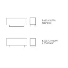 Melamine Sideboard with 3 Oak Doors and Mirror Made in Italy - Romina Viadurini