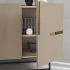 Madia in Melamine and Mdf with Laminate Inserts Made in Italy - Gordita Viadurini