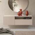 Miral Suspended Melamine Sideboard in Two Colors Made in Italy
