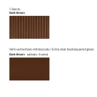 Back-Lacquered Glass Sideboard with Solid Wood Profile Made in Italy - Lutea Viadurini