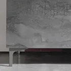 Modern Sideboard with Three Doors in Bronze or Gray Melamine Made in Italy - Clemente Viadurini