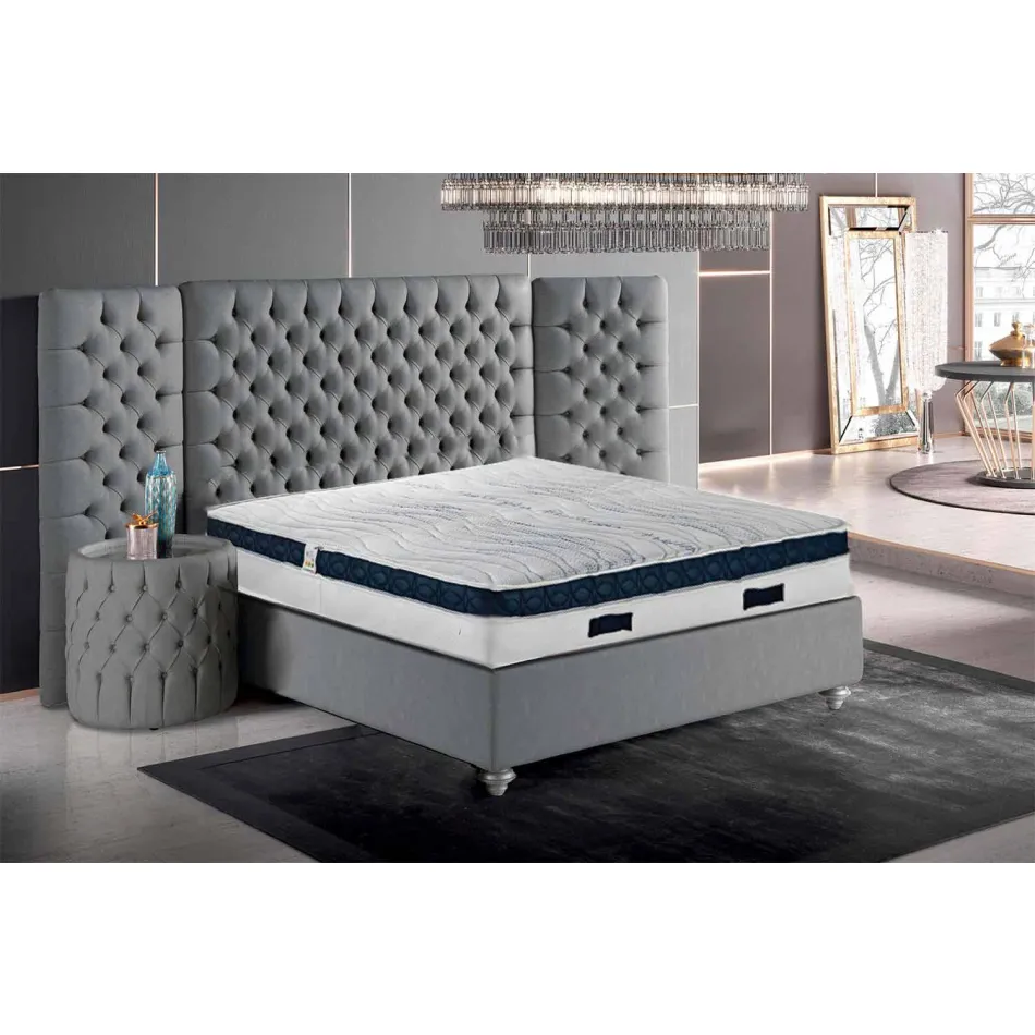 Square and Medium High Mattress 22 cm in Memory Aloe Feel Made in Italy - Duran Viadurini