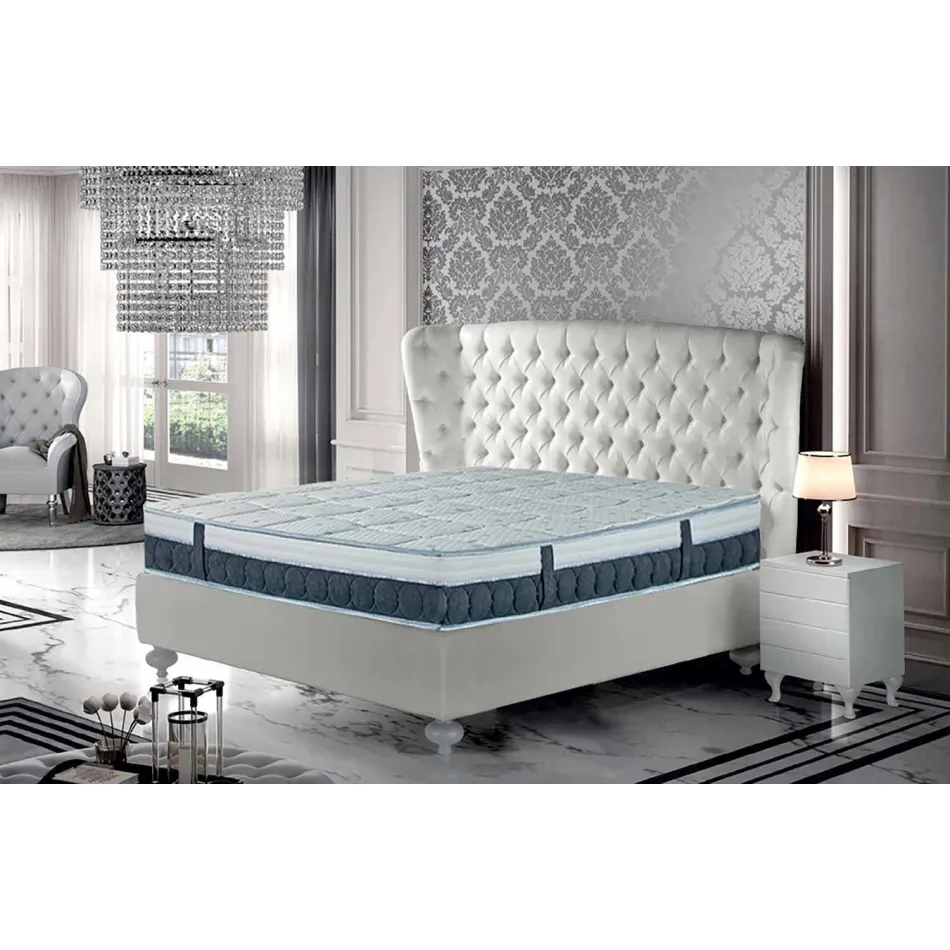 One and a Half Mattress in Memory and Carbon Resistex Made in Italy - Villa Viadurini