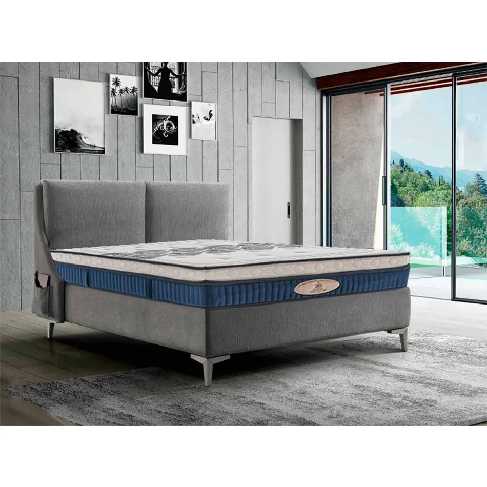 One and a Half Memory Aloe Feel 800 Spring Mattress Made in Italy - Greece Viadurini