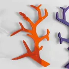 Plexiglass Wall Shelf with Coat Hooks Made in Italy - Neon Viadurini