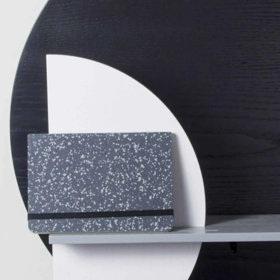 Design Shelf in Varnished Multilayer Composed of Modular Panels - Livia Viadurini