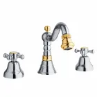 3-Hole Bidet Mixer in Brass Classic Design Made in Italy - Lisca Viadurini