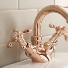 Vintage Design Single Hole Bidet Mixer in Brass Made in Italy - Klarisa Viadurini