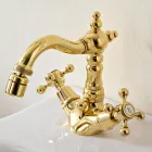 Vintage Style Single Hole Bidet Mixer in Brass Made in Italy - Ursula Viadurini